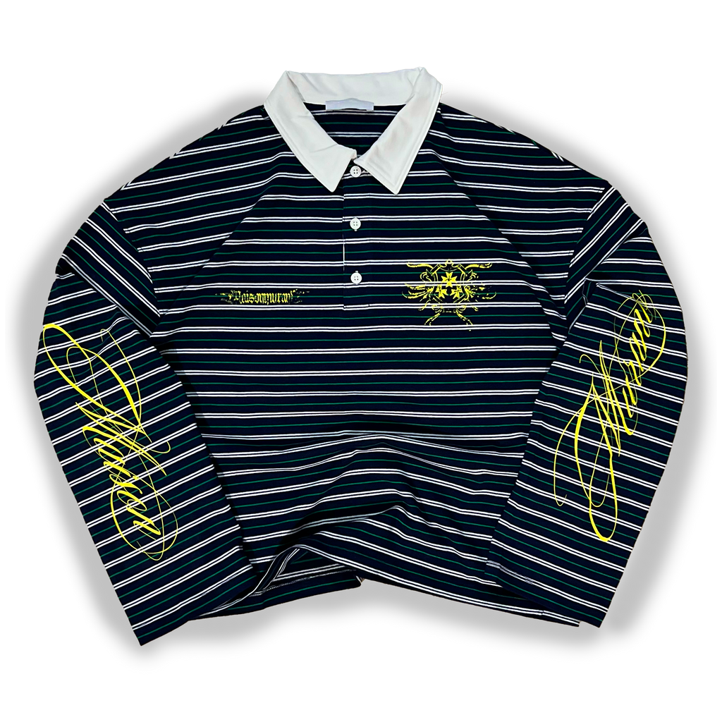 Navy Rockstar Polo
